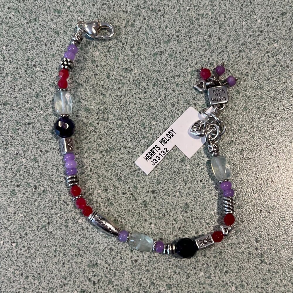 Brighton Jewelry Hearts Melody Bracelet